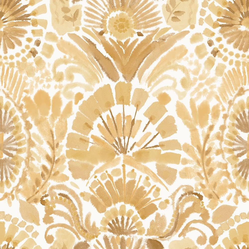 Tempaper Pink Bohemia Damask Removable Peel and Stick Boho Wallpaper, 20.5 in X 16.5 ft, Made in the USA