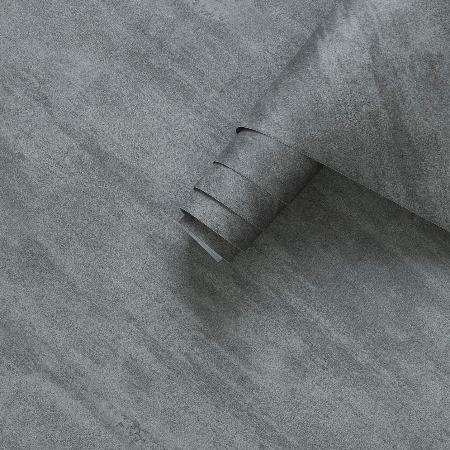 16"×354" Extra Thick Light Grey Concrete Wallpaper Peel and Stick 3D Faux Concrete Cement Contact Paper DIY Industrial Matte Textured Vinyl Wrap Removable Wall Sticker Bedroom Basement Garage