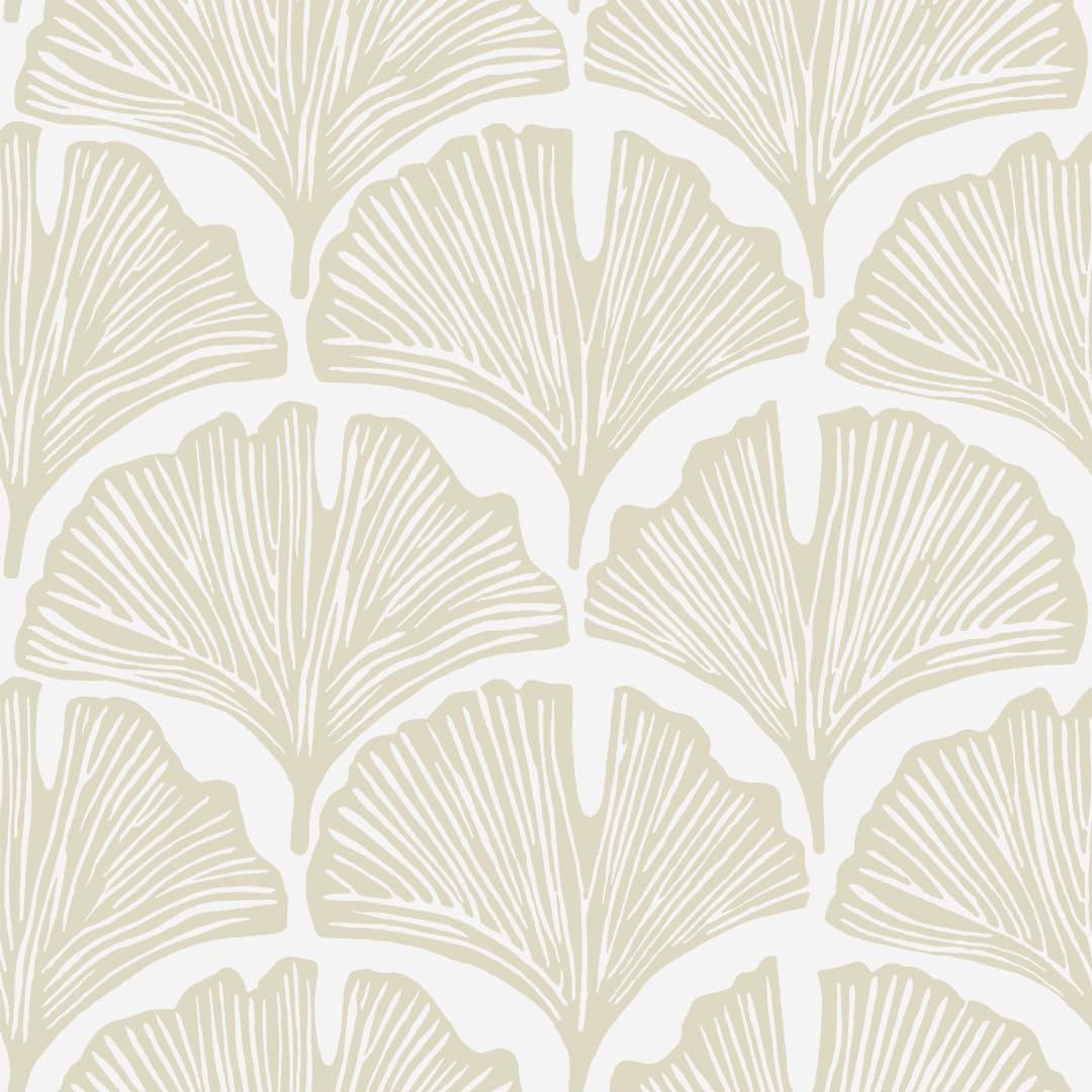 Tempaper x Novogratz Zebra Black Feather Palm Removable Peel and Stick Wallpaper, 20.5 in X 16.5 ft, Made in The USA