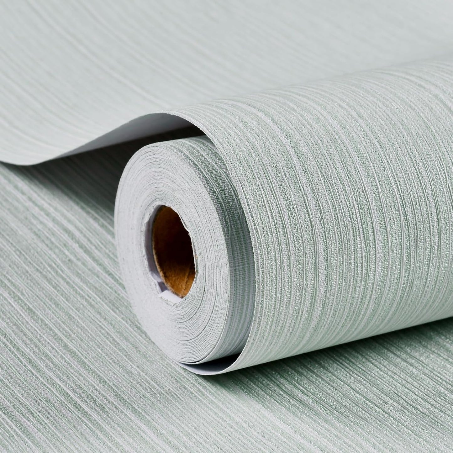 Haimin Grasscloth Textured Wallpaper 24in X 393in Fabric Contact Paper White Wall Paper Linen Peel and Stick Self-Adhesive Thick Vinyl Embossed Film Wallpaper (White)