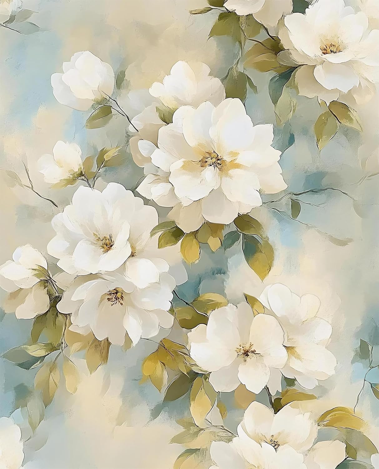 Green Leaf Wallpaper Peel and Stick Bird Wallpaper 17.5" x 393" Vintage Contact Paper Waterproof Self Adhesive Removable Boho Floral Wall Paper for Bedroom Walls Cabinet Locker